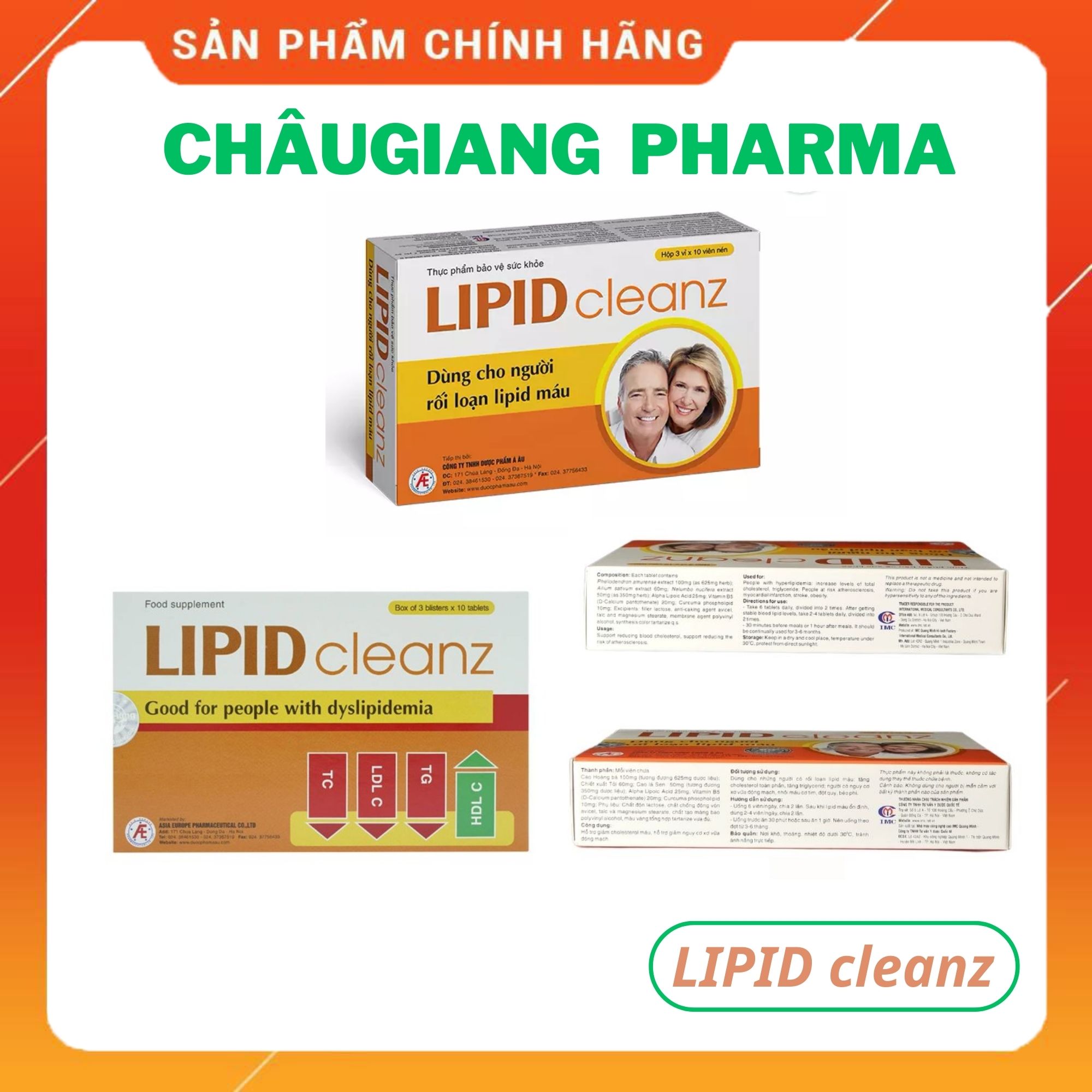 TPBVSK LipidCleanz hỗ trợ giảm cholesterol máu, giảm nguy cơ xơ vữa động mạch